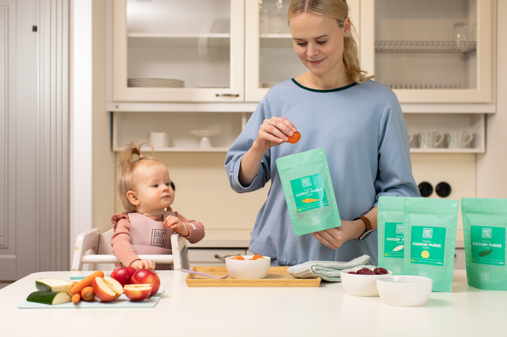 Babycool baby food puree cubes.