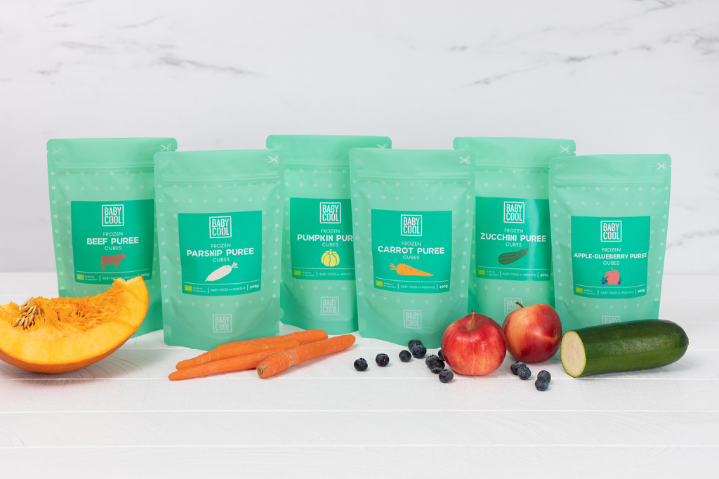 Babycool baby food puree cubes.